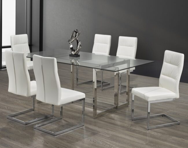5005 7-PIECE DINING SET- WHITE