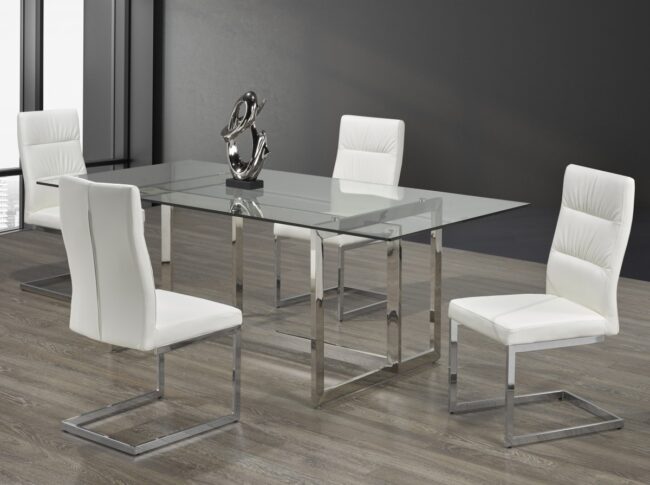 5004 5-PIECE DINING SET- WHITE - Image 2