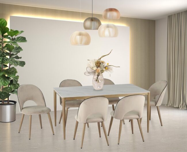 15654 Emilia 7-Piece Dining Set