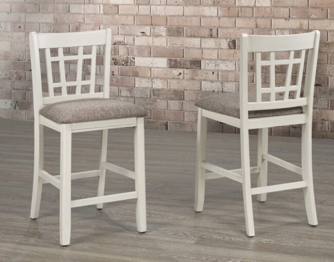 TN-4560 W-7 7-PIECE COUNTER SET - WHITE/OAK - Image 4