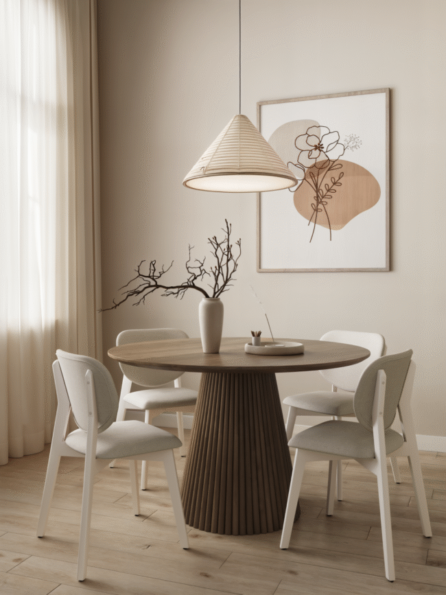3221161 Akira 5-PIECE DINNG SET - WALNUT / WHITE WASH