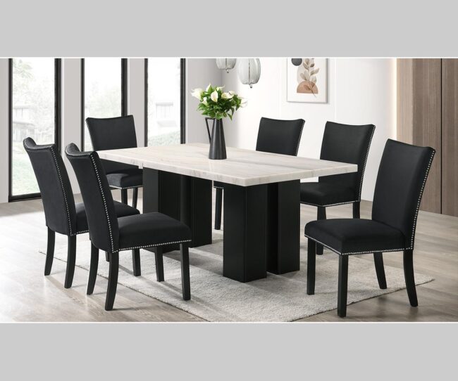 KF-Lantana Set T7040 DTS BK DINING SET