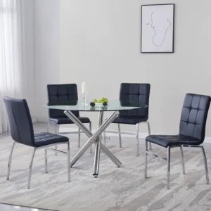 Solar 5 PC Dining Set with Zoey Chairs