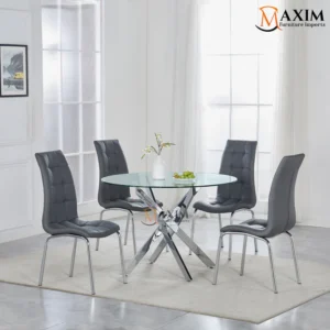 Zen 47" Round 5 PC Dining Set