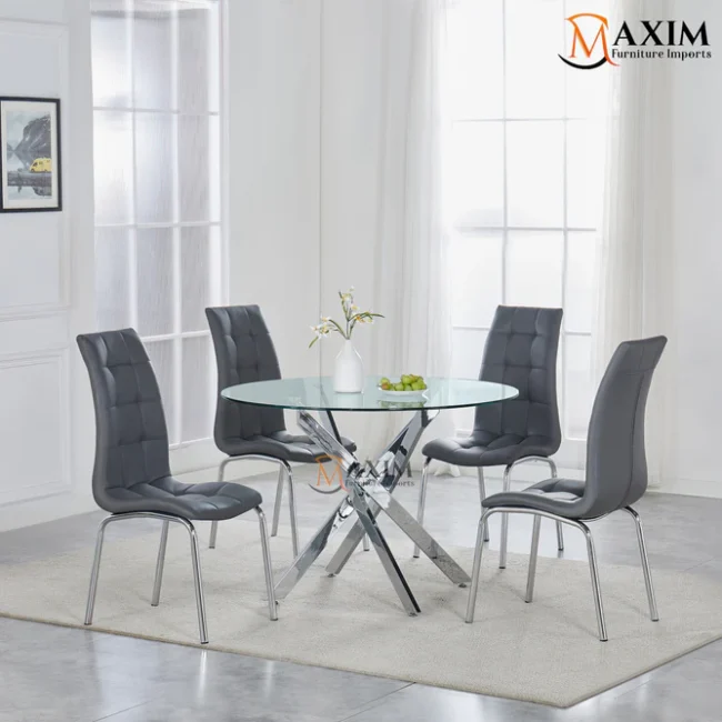 Zen 47" Round 5 PC Dining Set