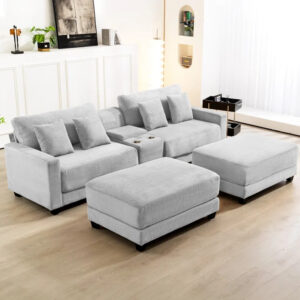 LS Harvey GRY SOFA SET
