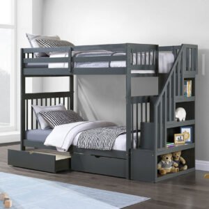 B-1846 Twin Storage Bunk Bed