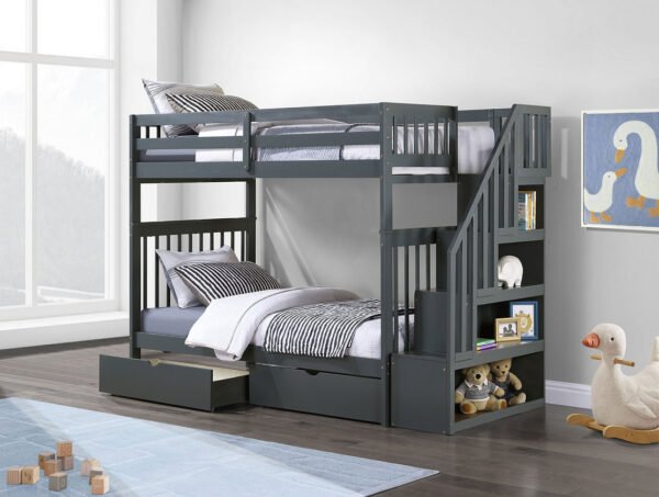 B-1846 Twin Storage Bunk Bed