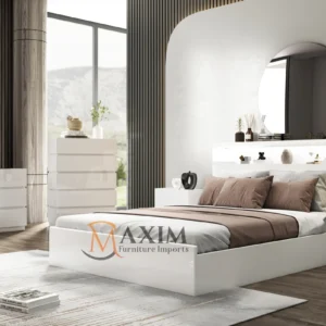 Enzo High Gloss Lacquer Storage Bedroom Set