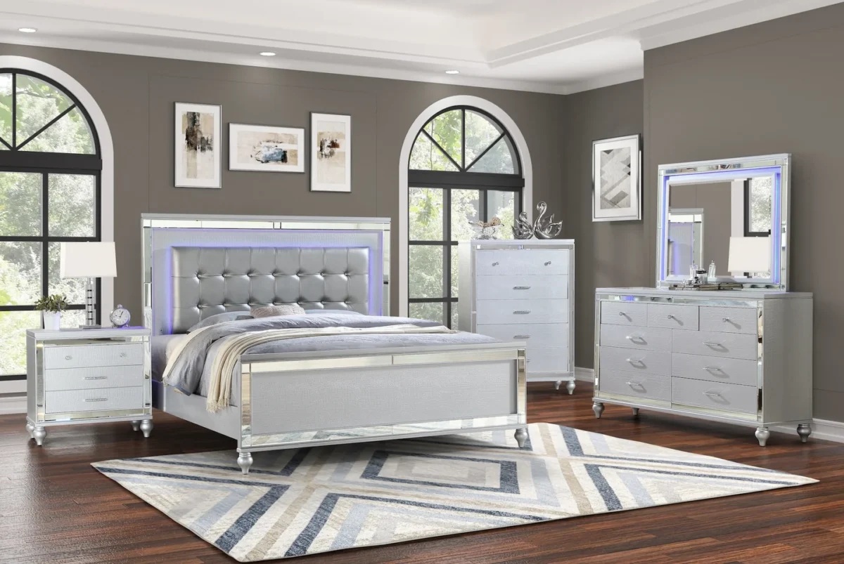 Valerie Bedoom Set- Silver